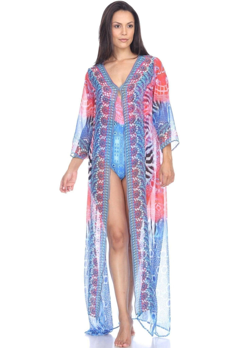 Buy SUNSIOM Women's Chiffon Kimono Cardigan Lace Long Maxi Beach Dress  Bikini Covers Up Online at desertcartZimbabwe