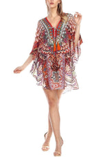 Buy Designer Silk Women's Kaftan Dress | Summer Resort or Swim Wear