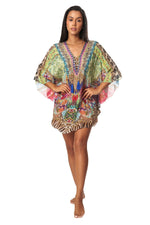 Caftan Kaftan Dress Cover up in Viscose Silk - La Moda Boho Resort & Swimwear