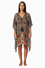 Eclectic Jungle Luxury Silk Caftan Dress