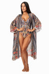 Eclectic Jungle Wild Kimono Cover Up - La Moda Boho Resort & Swimwear