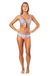 Eden Garden Printed Embellished Bikini 2pc Set - La Moda Boho Resort & Swimwear