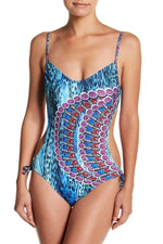 La Moda Animal Print One-Piece Swimsuit / Monokini Beachwear, Resort Wear and Designer Swimwear - Hot Boho Resort & Swimwear