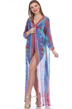 Women's Beach Kimono Chiffon Cardigan Long Bikini Cover Up Dress - Hot Boho Resort & Swimwear