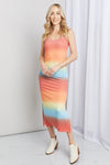 Zenana Gradient Sleeveless Slit Midi Dress - Hot Boho Resort & Swimwear